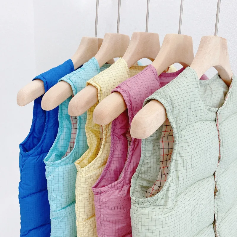 2020 Брендовая детская куртка без рукавов зимний Сверхлегкий пуховой жилет из