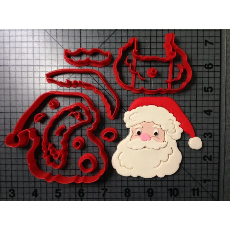 Рождество Санта Клаус Снеговик ребенок 3d печать печенья резак набор кекс