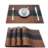 1 pc pvc decorative placemat for dining table place mat in kitchen accessories cup coaster pad