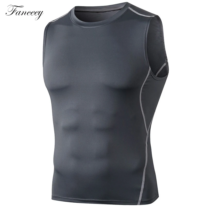 

Fanceey Gym Men's Tank Top Sweat Training Top Bodybuilding Compression Underwear T-shirts Sport Fitness Bicycle Running Vest