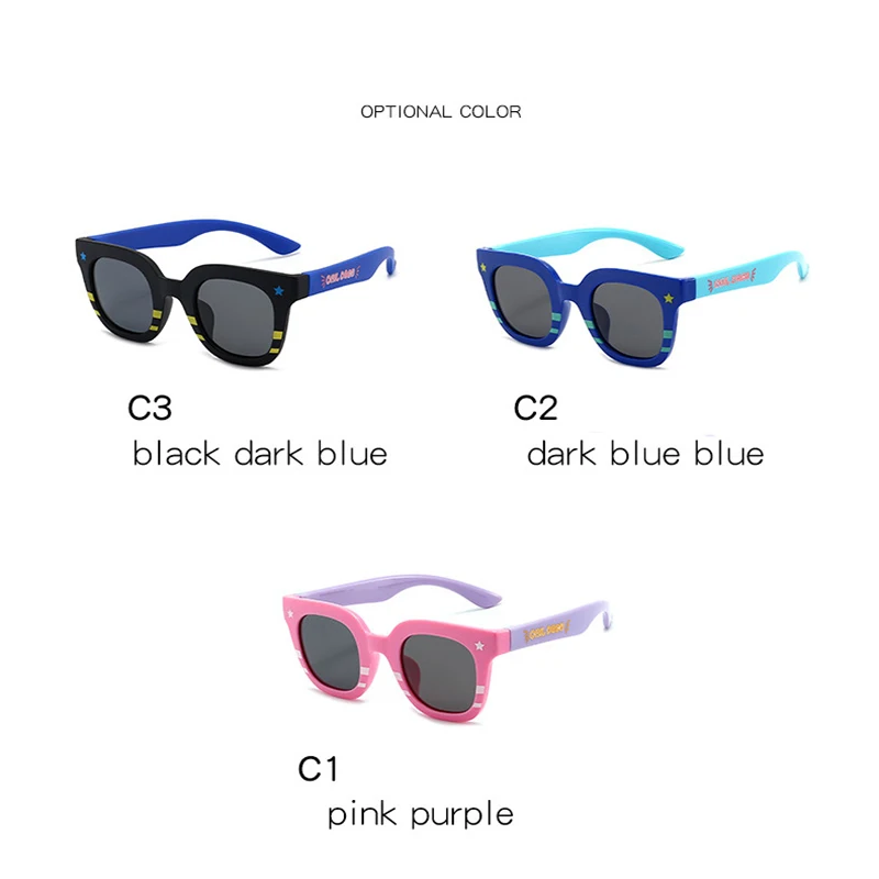 

2021New Children's Polarized Mirror Fashion Soft Silicone Kids SunGlasses Boys And Girls Anti-Ultraviolet Visor Sunglasses