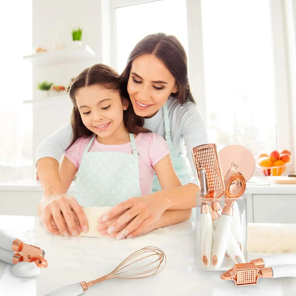 

7pcs Garlic Press Pizza Cutter Kitchen Gadget Set Can Opener Potato Cooking Kitchenware Kitchen Accessories
