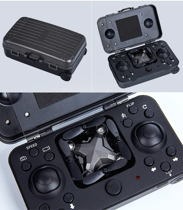 Мини RC вертолет складной Дрон Квадрокоптер Wi Fi в режиме реального времени