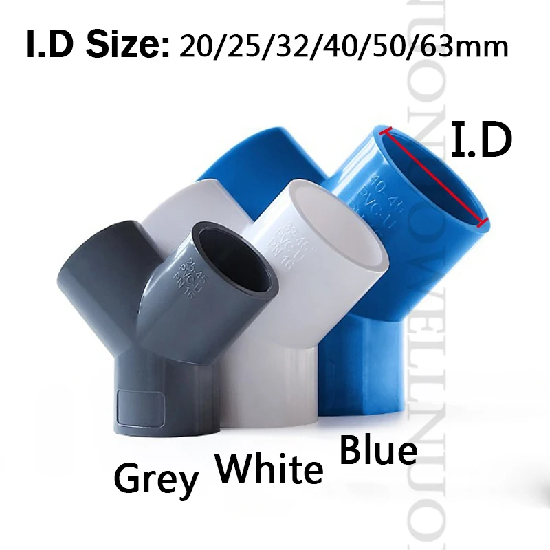 3 шт. ПВХ трубы разъем Сад Орошение труб 3-сторонний выход суставов работ