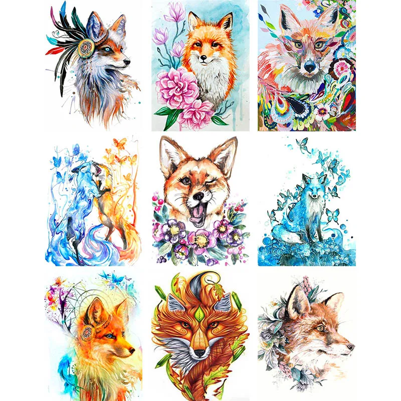 

Diamond Painting 5D Diamonds DIY Animal Cross Stitch Full Square Round Drill Embroidery Colorful Handmade Home Room Wall Decor