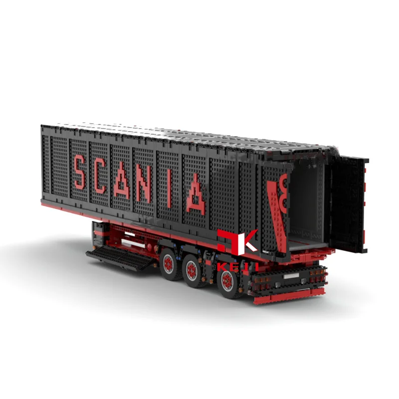 KEJI MOC-62038 Scania грузовик R620 прицеп Инженерная техника Радиоуправляемый пульт