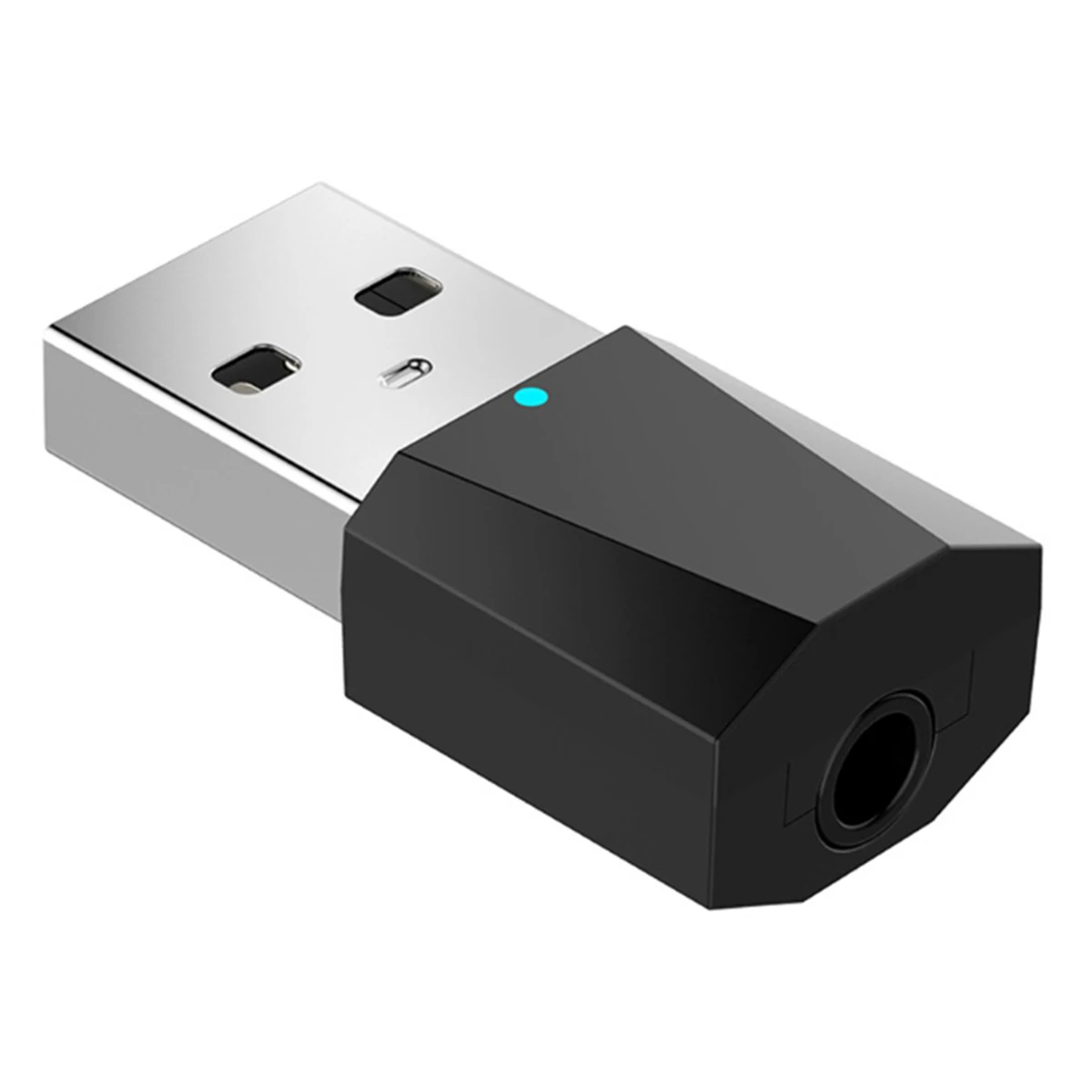 DC 5 В USB пластик черный беспроводной Bluetooth 4,2 аудио стерео приемник для 3,5 мм автомобиля AUX динамик наушников синий светодиодный индикатор