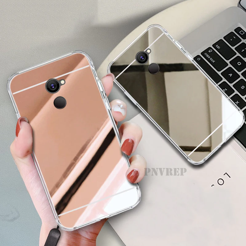 Чехол с зеркальным покрытием для Redmi 5 Plus 5A 6A 6 7 S2 Note Pro Poco F1 Модный мягкий чехол из