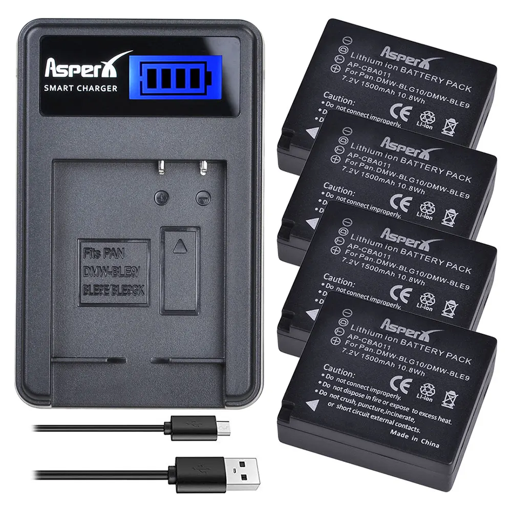 

For Panasonic Lumix DMC GF6 GX7 GX80 GF3 GF5 LX100 DMW-BLG10 DMW BLG10 BLG10E BLG10PP BLE9 BLE9E BLE9PP Bateria Battery +Charger