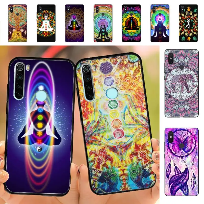 

Yinuoda The mandala chakra Insist yoga Phone Case for Redmi Note 8 7 9 4 6 pro max T X 5A 3 10 lite pro