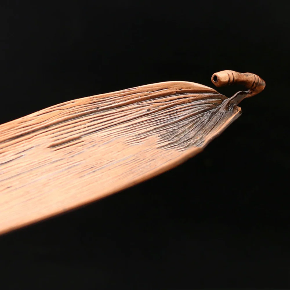 Ретро бамбуковые листья благовония горелки листьев зерна вставляется