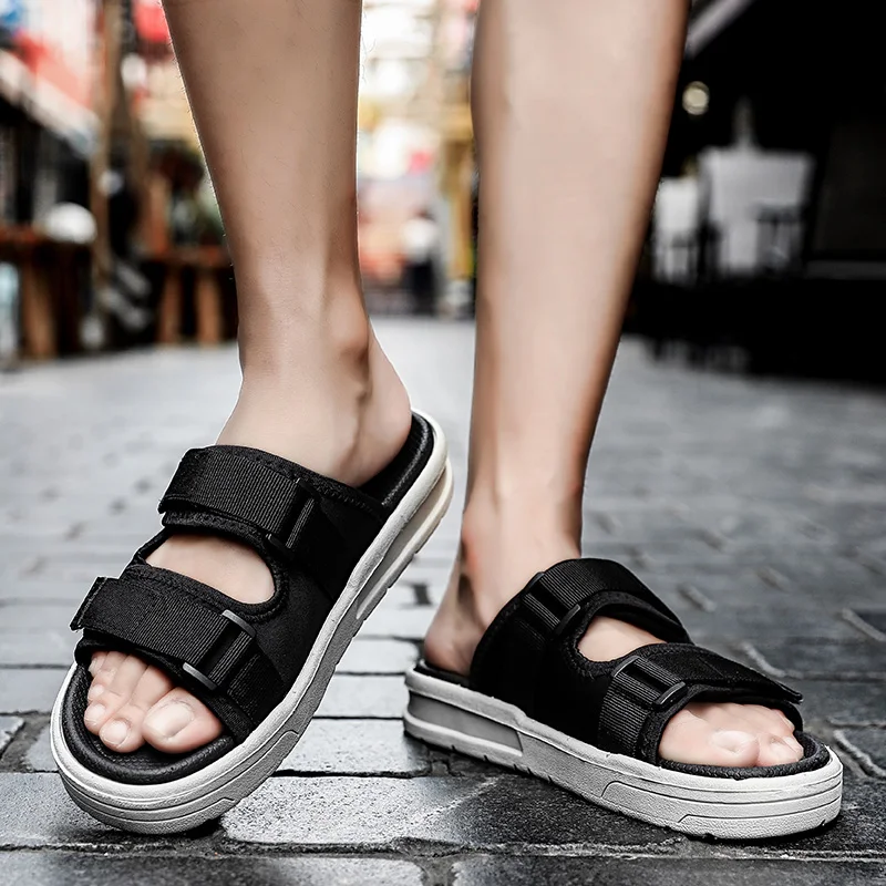 HAROGATE 2020 летние мужские тапочки высокого качества Трендовые пляжные сандалии