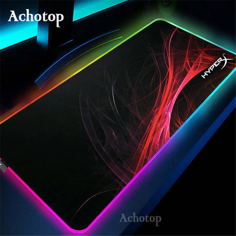 

RGB Gaming Mouse Pad HyperX Large Mat XXL Size Mouse Carpet Big Keyboard Pad Computer Mousepad LED Desk Play Mat with Backlit