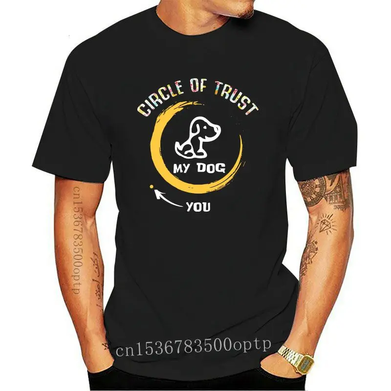 

Мужская футболка с коротким рукавом, брендовая футболка с надписью Circle Of Trust My Dog In You, лето 2020