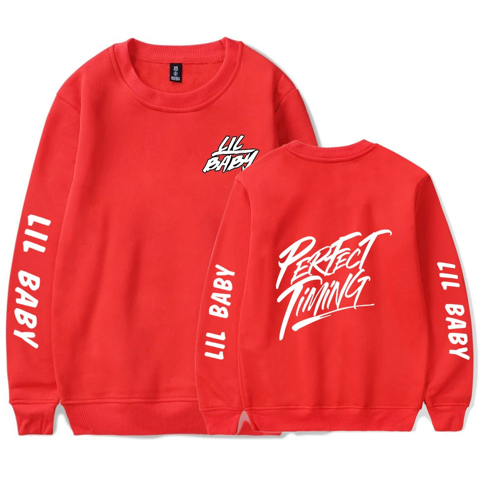

WAWNI Lil Baby 2020 New Fashion Round Neck Sweatshirt Polyester Fabric Harajuku HipHop Style Casual Street Round Neck Sweatshirt