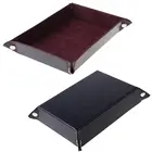 Новый Прямоугольник из искусственной кожи кости лотки складная коробка для хранения настольные игры Ключ коробка для монет