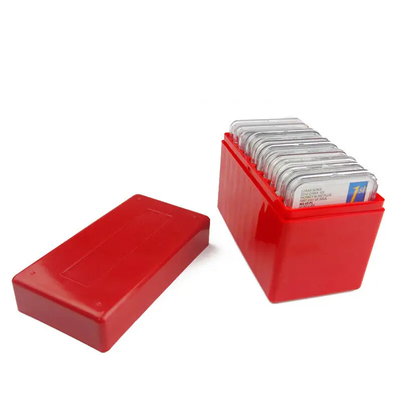 

10 Coins Slabs Capacity Holder Slab Storage Box Case Plastic Fit For PCGS NGC