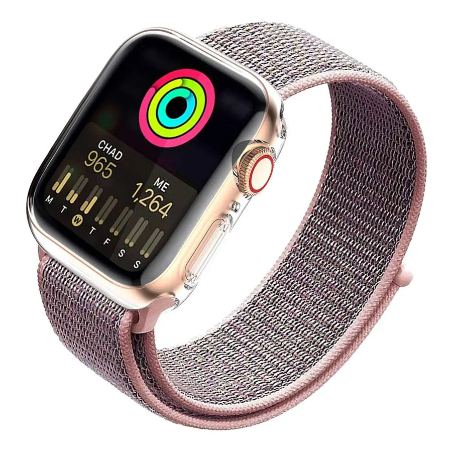 Чехол s для apple watch 4 Чехол iWatch 4 5 44 мм 40 мм 42 мм 38 мм водонепроницаемый ультратонкий защитный чехол для экрана для Ремешки для наручных часов 5 4 3 2