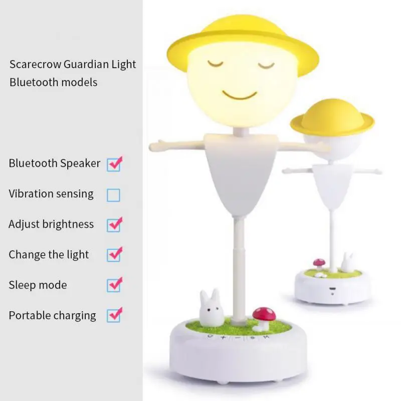 Светодиодный детский ночник с USB милый мультяшный носветильник ильник в виде