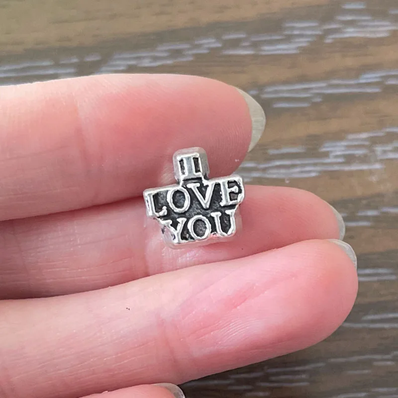 

10 шт. Европейские Бусины сделай сам из цинкового сплава, цинковый сплав, диаметр 4 мм, с большими отверстиями, кулоны А-День Святого Валентина...