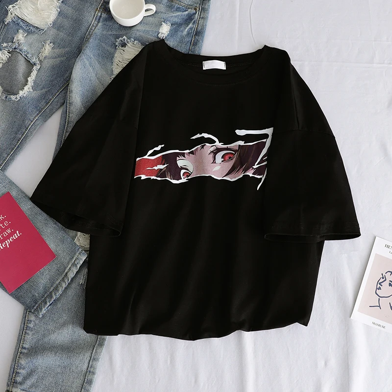 

Summer Anime Harajuku T shirt women Punk Gothic Tshirt dropshipping