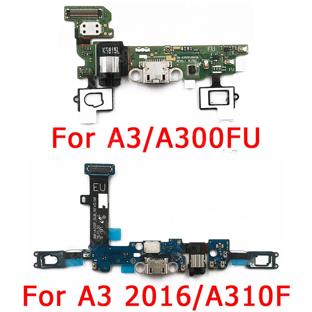 Original Charging Port For Samsung Galaxy A3 2016 A300 A310 Charge Board USB Connector PCB Socket Flex Replacement Spare Parts | Мобильные