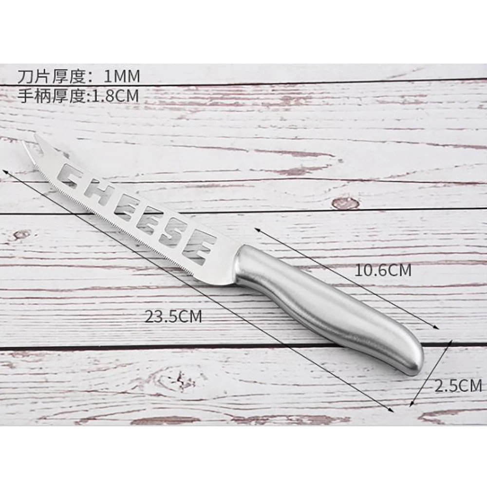 Нож для сыра из нержавеющей стали нож с наконечником вилки зубчатый масла резки 1