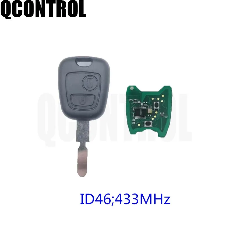 QCONTROL Автомобильный Дистанционный Ключ DIY для PEUGEOT 406 407 408 полный ключ автомобиля