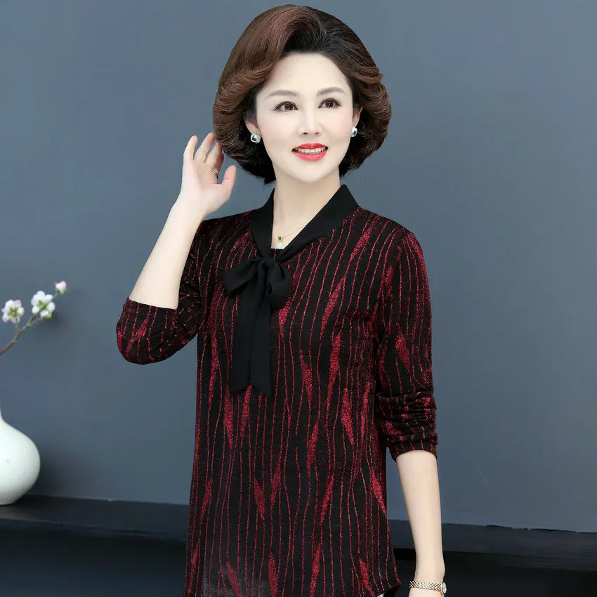 Черные блузки с бантом и воротником красные золотые женские весенние