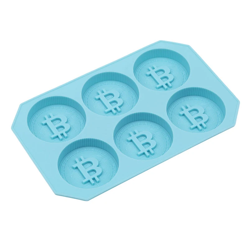 

1Pcs Bitcoin Design Silicone Ice Cube Mold Tray DIY Chocolate Cookies Biscuit Baking Mold Ice Cream Maker Kitchen Bakeware Mould