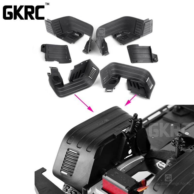 4 шт. переднее и заднее внутреннее крыло для автомобилей на гусеничном ходу 1/10 Rc