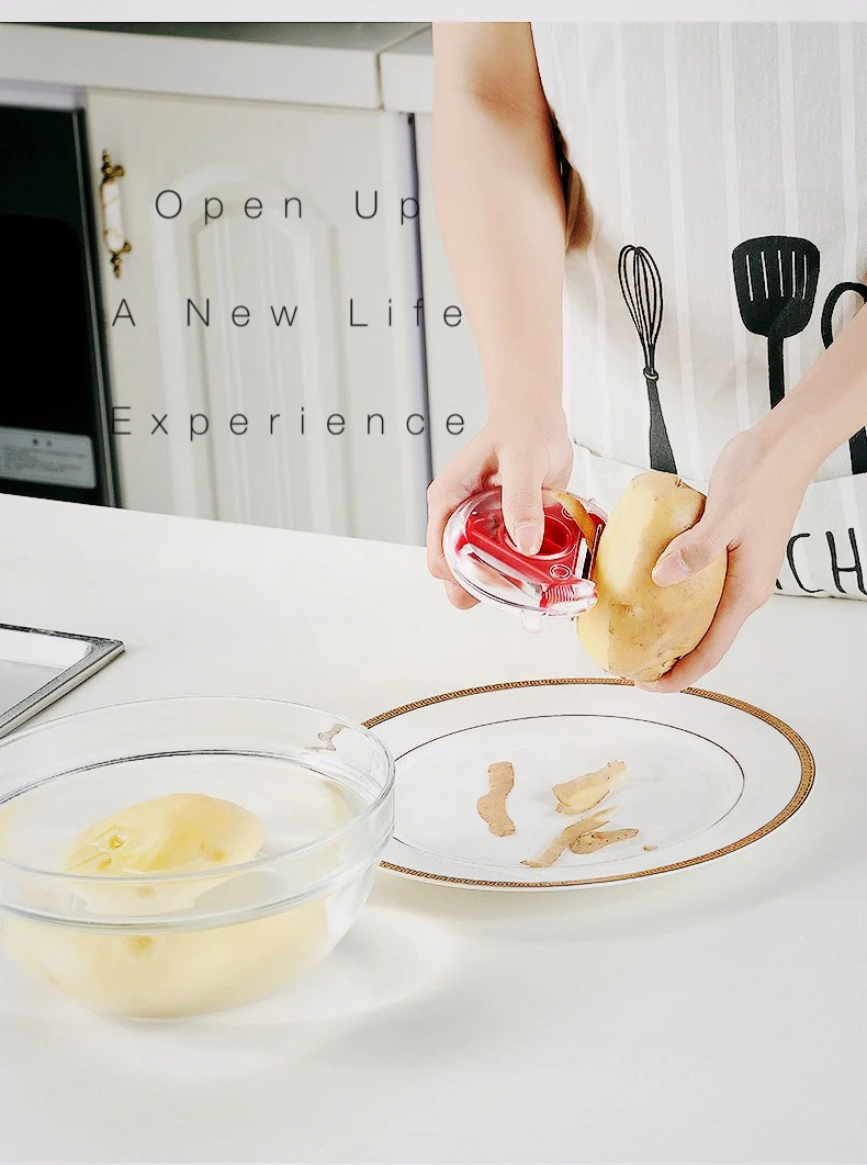 Поворотный кухонный гаджет 3 в 1 измельчитель картофеля огурцов механический нож