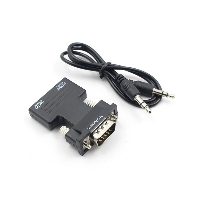 HDMI Женский к VGA Мужской конвертер с аудио адаптером поддержка 1080P выход сигнала +