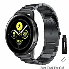 Ремешок из нержавеющей стали для Samsung Galaxy watch 3 Gear S3 Huawei watch GT2, металлический сменный Браслет для Amazfit GTR, 22 мм 20 мм