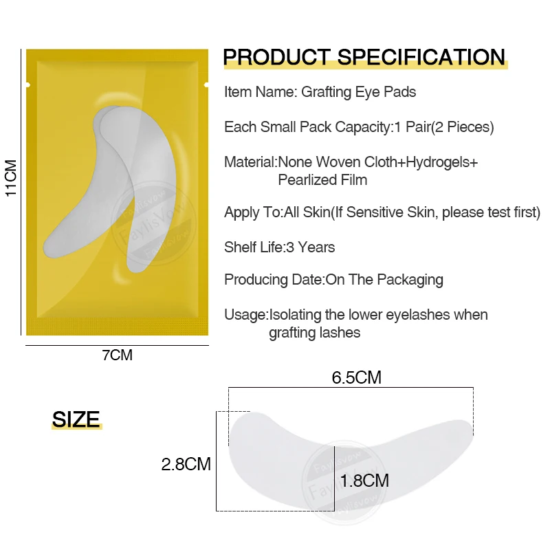 2019 New 50pairs Paper Patches Eyelash Under Eye Pads Lash Extension Tips Sticker Wraps Make Up Tools | Красота и здоровье
