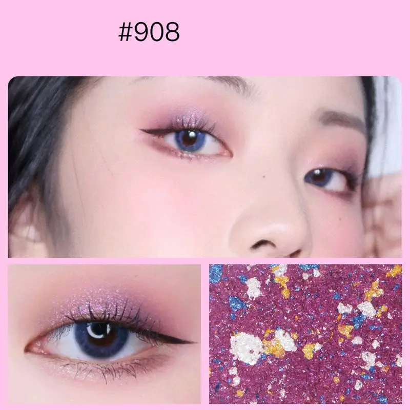 Мерцающие одноцветные тени для век стойкие водостойкие косметические