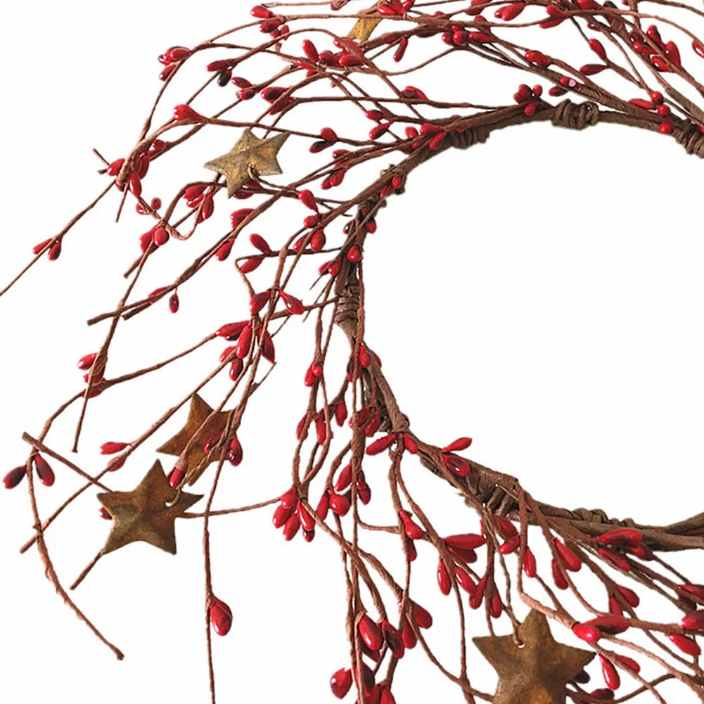 Искусственные ягоды гирлянда имитация красные бусины венок Рождество Свадьба