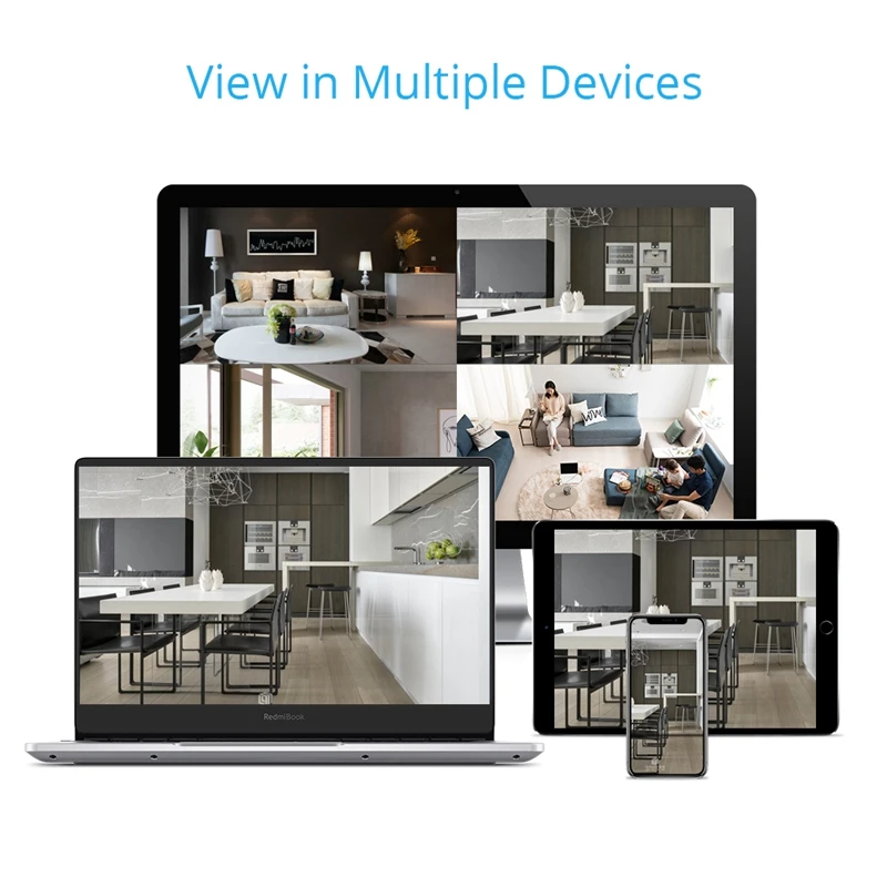 Fyuui 1080P 8CH Беспроводной Wi-Fi видеокамера с Камеры Скрытого видеонаблюдения Системы, H.265+ NVR с 4/8 шт. 2MP пуля Камера 2-М), двусторонняя аудиосвязь, автоматическое соединение