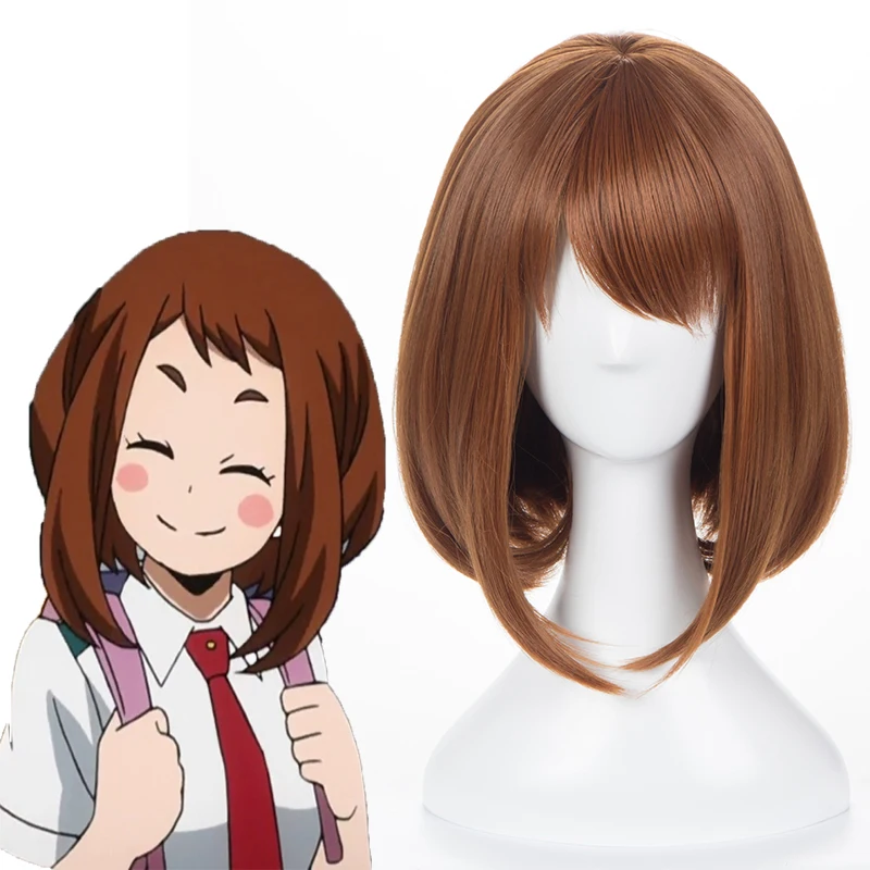 Парик для косплея охако урарака из аниме Моя геройская Академия синтетический