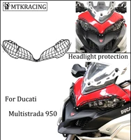 mtkracing for ducati multistrada 950 1200 1260 headlight grille decorative protective cover protective cover 2015 2020