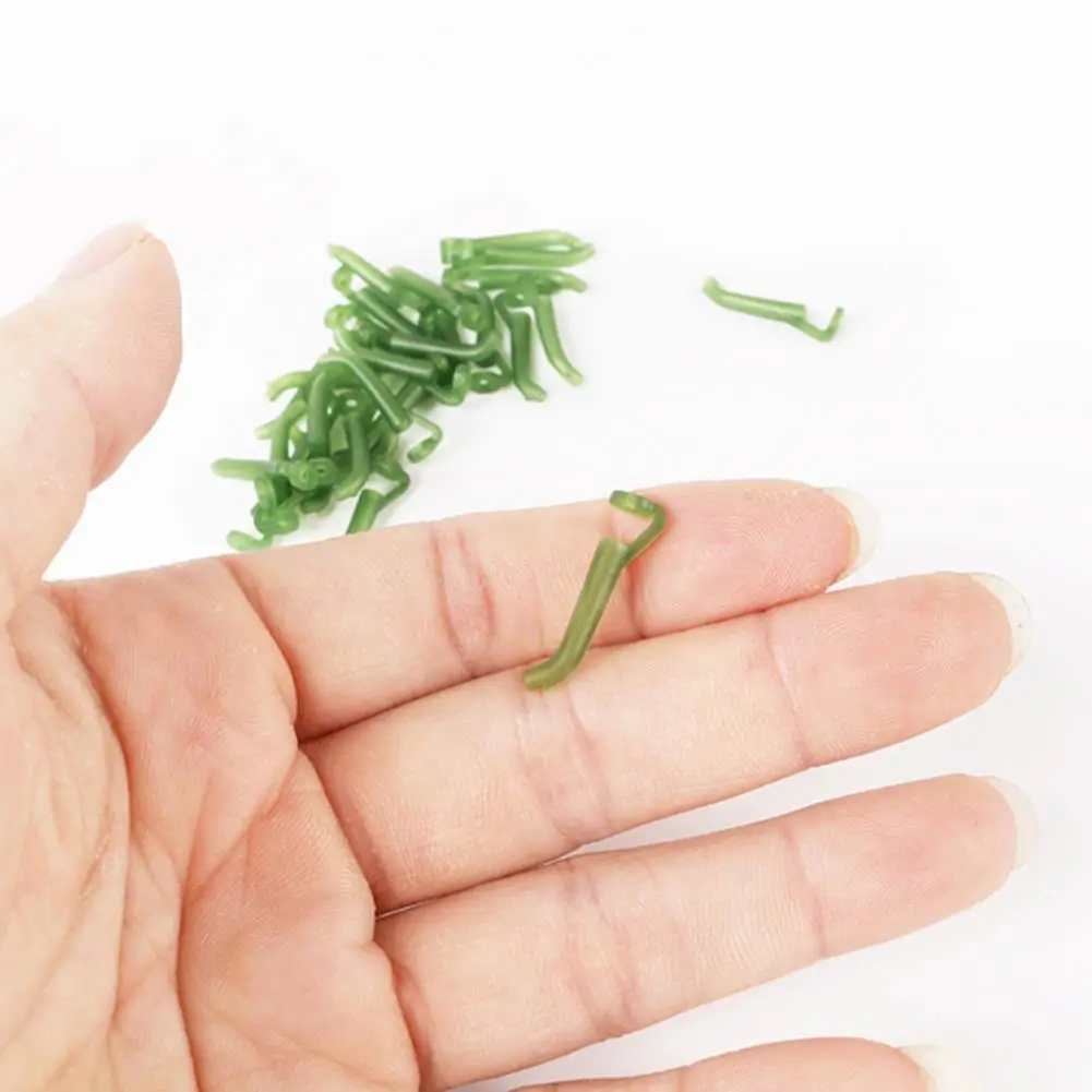 

80%HOT50Pcs Lead Rigs Portable Heavy Duty Plastic Waterproof Fishing Clips Rubbers Tubes Fishing Accessories