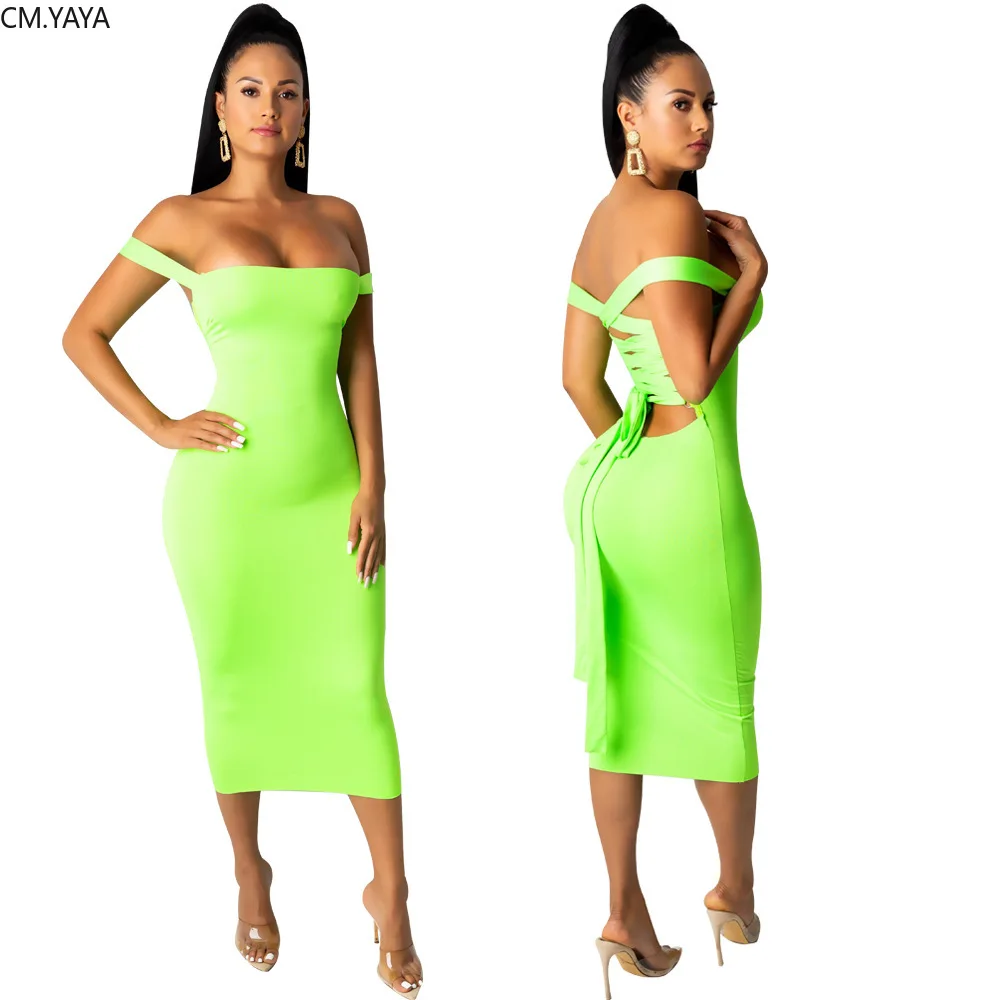 Осеннее женское платье с лямкой на шее со шнуровкой сзади сексуальное облегающее