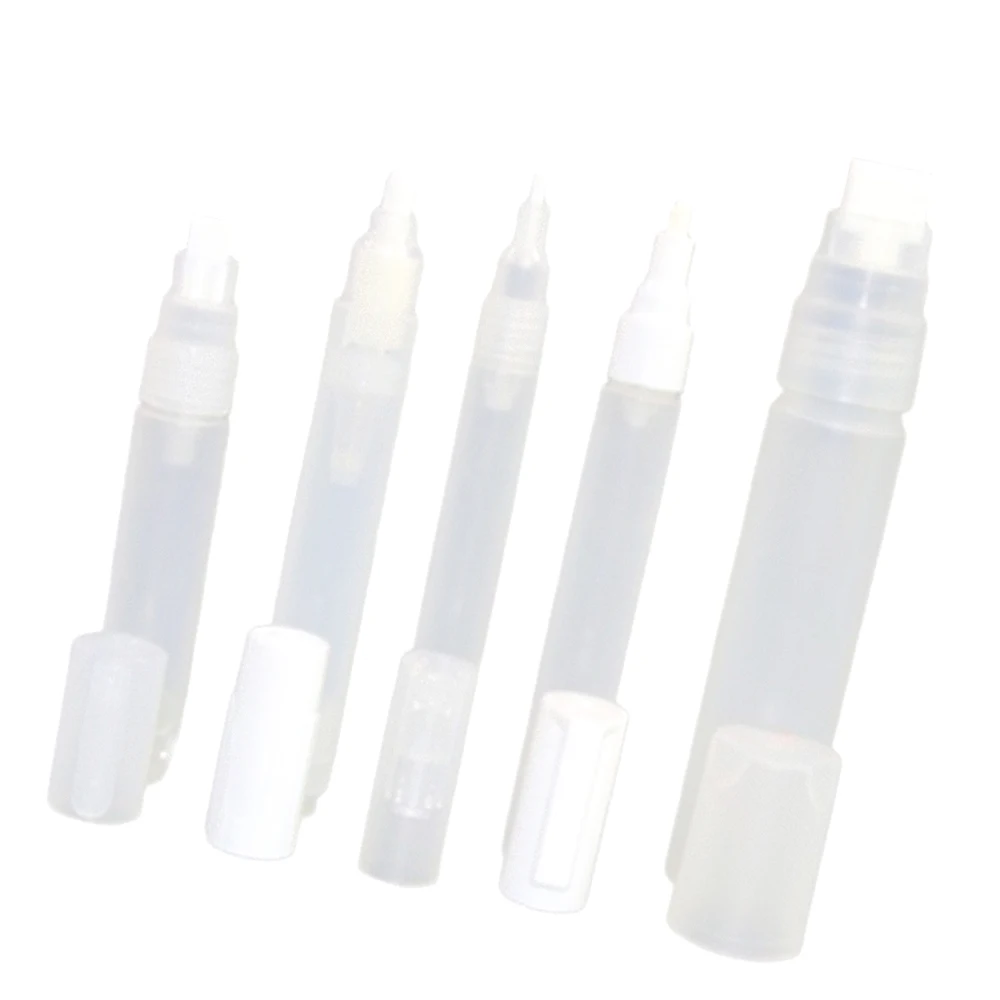 

5 Pcs/Set Empty Rod Liquid Chalk Marker Graffiti Pens Case Transparent Plastic Paint Pen Accessories DIY Craft Household Tools