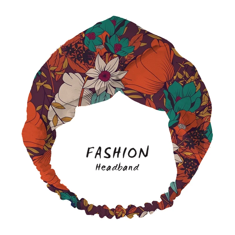 

2020 Women Hair Accessories Fashion The Mice Party Print Women Headband Bandanas Hairband Headwear Headband Headdress Scrunchies