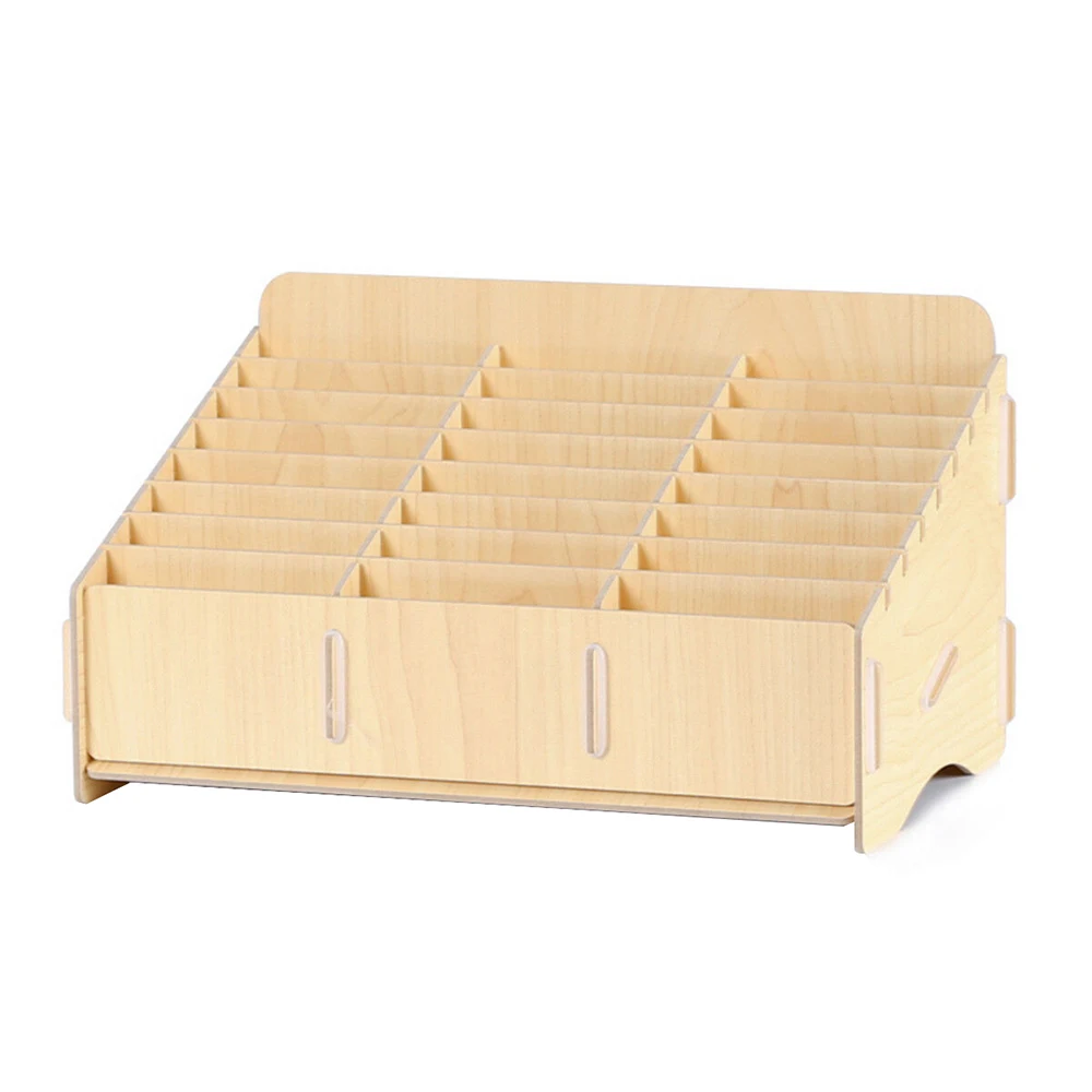 

Mobile Phone Wooden Storage Box Multifunctional Phone Storage Rack Cellphone Motherboard Display Desktop Office Tool