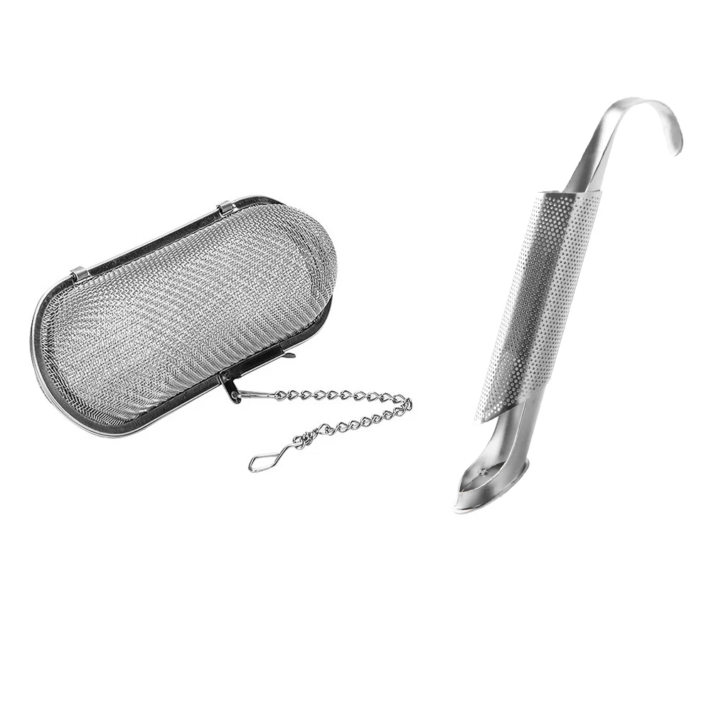 

Stainless Steel Tea Infuser Strainer Leaf Spice Herbal Teapot Reusable Mesh Filter Cooking Spices Infuser Kitchen Accessories