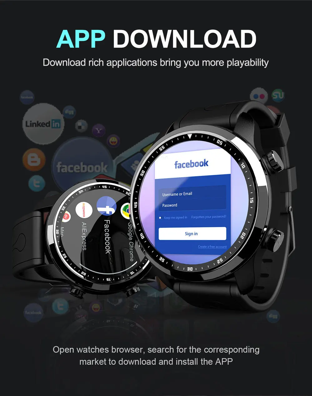 4G Smartwatch телефон 1,3 дюймов Android 6,0 MTK 6737 спортивный фитнес-браслет для упражнений 1,2 ГГц 1 ГБ ОЗУ 16 Гб ПЗУ 620 мАч Смарт-часы
