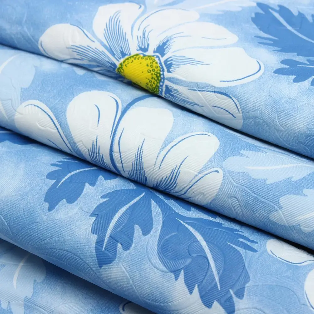 Круглая водостойкая скатерть покрытие для стола в цветочек круглая кухонная