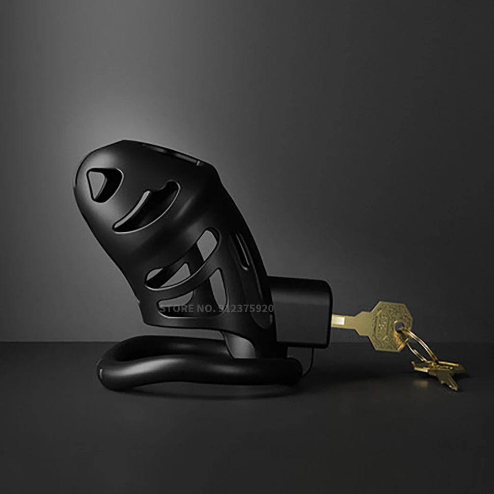 Penis Lock Cage Set Lightweight Male Custom Curved Chastity Device Kit Dick Cock Bondage Ring Cobra Trainer for Men Sex Toys | Красота и