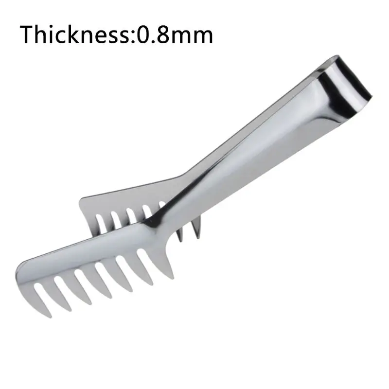 Ролик для нарезания Спагетти из нержавеющей стали щипцы макаронные изделия гребень зажим западный ресторан кухонные инструменты
